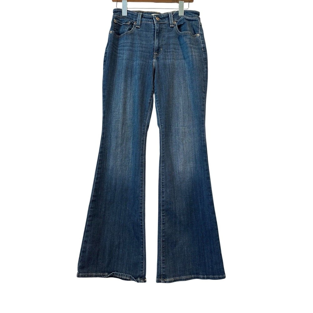 Levis 726 Flare Jeans NEW Indigo Blue Denim High Rise Dark Wash Size 29×32